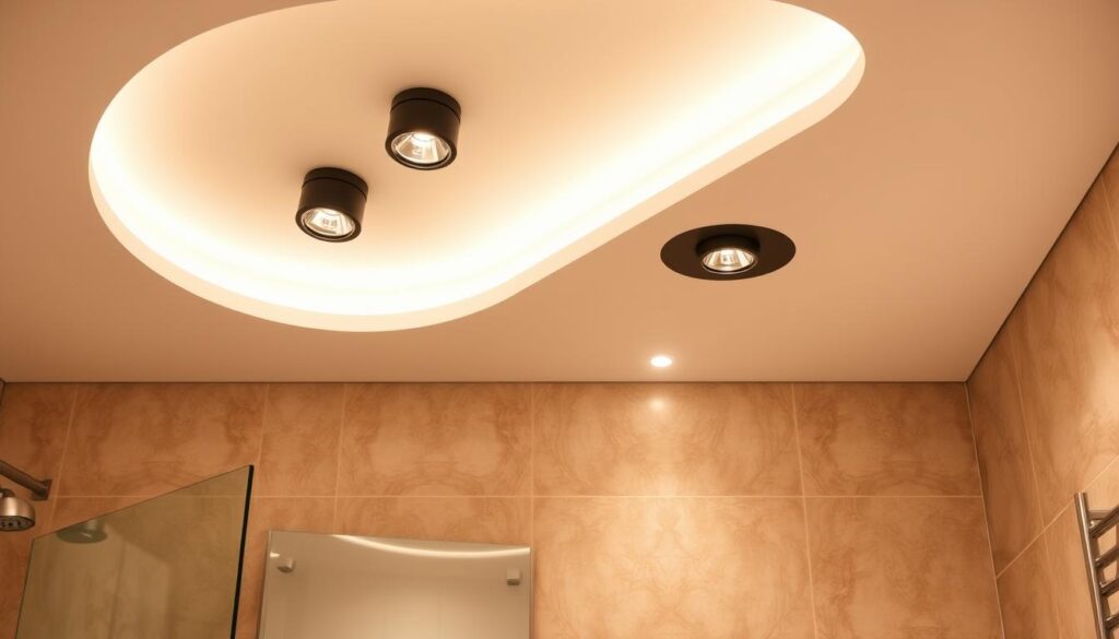 faretti bagno soffitto